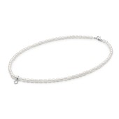 Colier cu perle naturale si pandantiv din argint cu cristal DiAmanti 252-27C-G